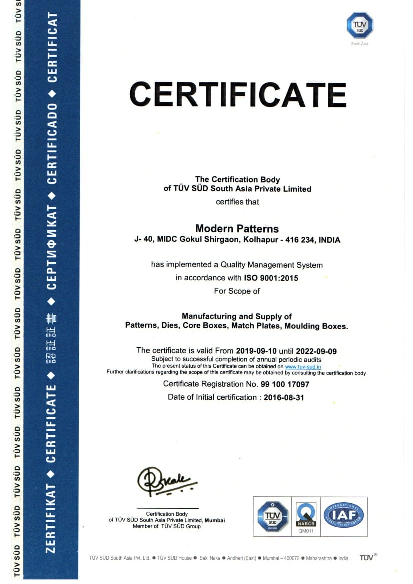 ISO Cert